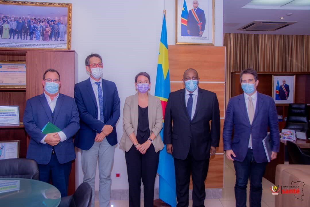 PATH and Bluesquare leaders meet with the DRC Ministry of Health. Photo: Ministry of Health.