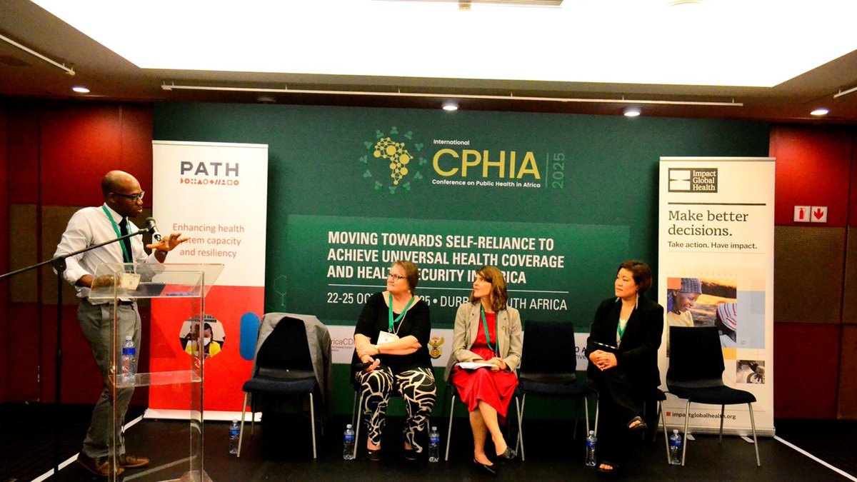 Panelists during a CPHIA session convened by PATH and Impact Global Health Photo: Susan Lin
