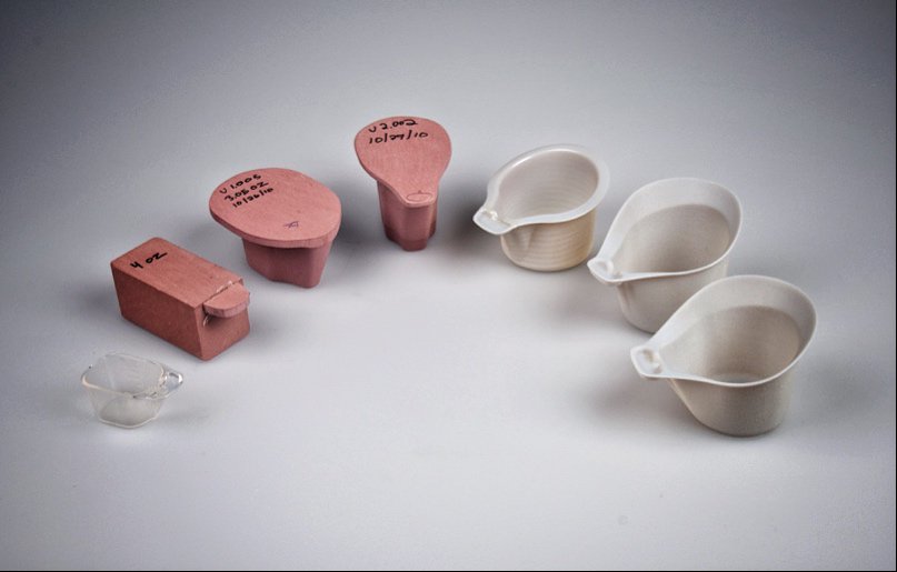 Early models and molds of the NIFTY cup.