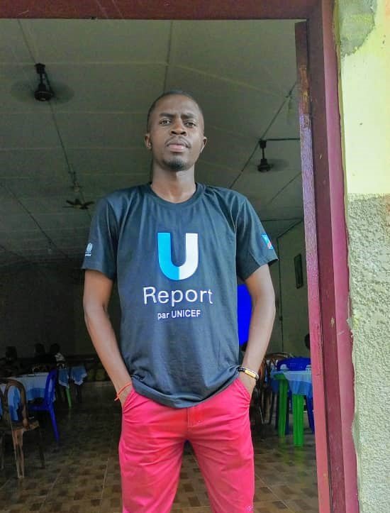 Michael Makiese Nlandu, who coordinates the Kisantu health zone youth group. Credit: UNICEF.