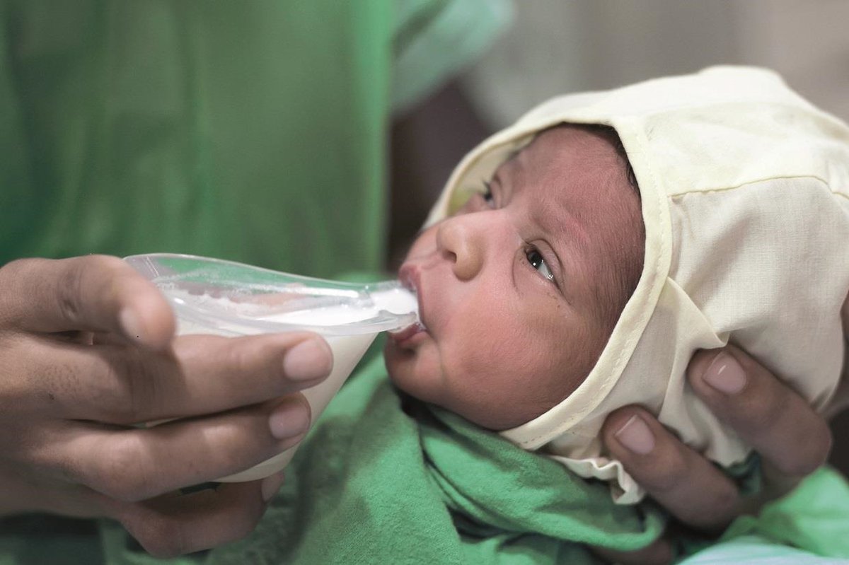 Babies recommended to have human milk and families should have