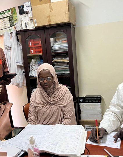 Public health experts at a laboratory in Senegal’s Ziguinchor region review registers of suspected and confirmed meningitis cases.