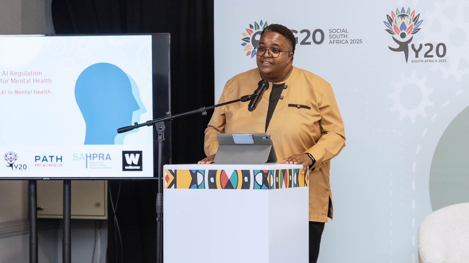 SA Minister Lesike at the CARE MH Launch