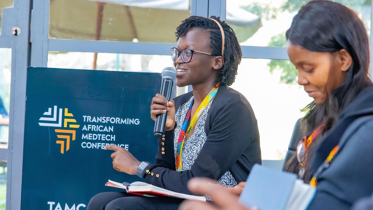 Dr. Anyango leading a panel session at TAMC with representatives from AMA, African Union Development Agency-NEPAD (AUDA-NEPAD), Kenya’s Pharmacy and Poisons Board, and the South African Health Products Regulatory Authority