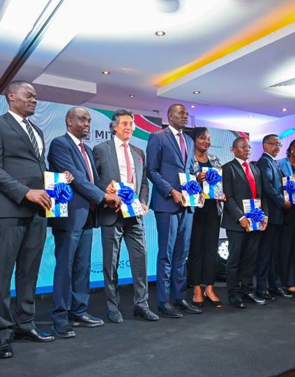 Dr. Ouma Oluga, Principal Secretary for Medical Services leads health stakeholders in the launch of the  Kenya Health Products and Technologies Local Manufacturing Strategy 2026–2030 Photo: Nelson Omondi/MOH Kenya